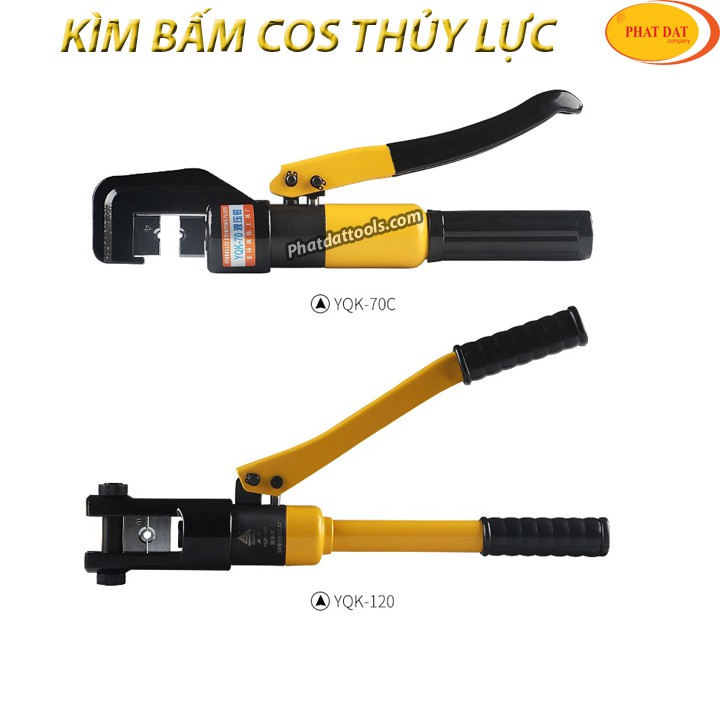 Kìm bấm cốt thủy lực YQK120-Ép cos từ 10-120mm2-Bảo hành 6 tháng