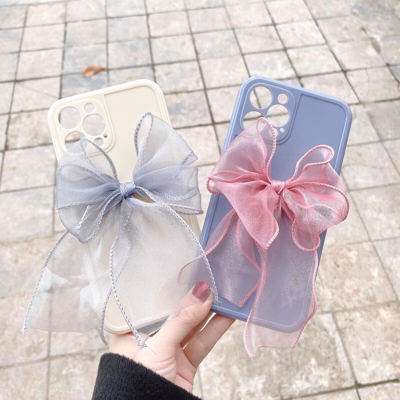 Ốp nơ lụa iphone