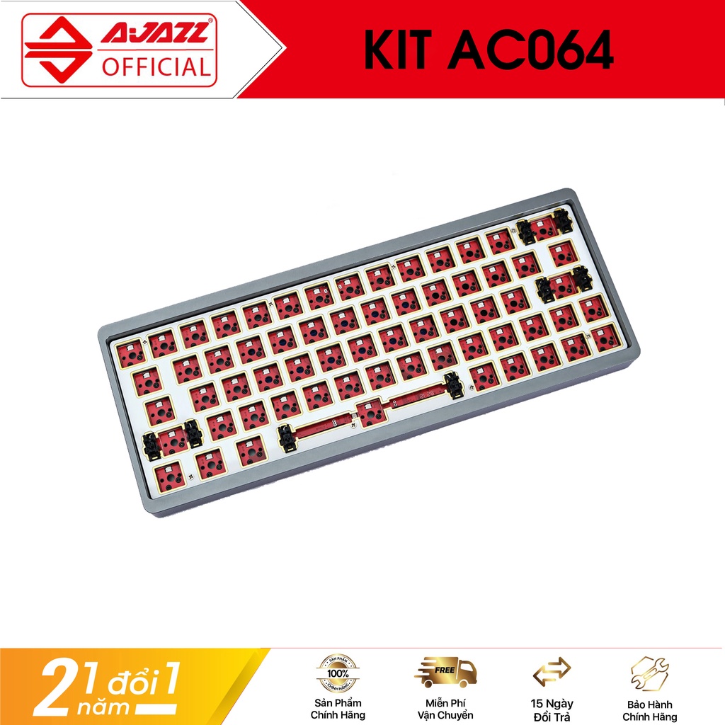 KIT BÀN PHÍM CƠ Ajazz AC064 Hotswap RGB Switch 3 modes - Hàng chính hãng