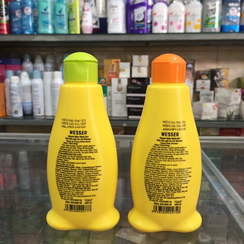 SỮA TẮM GỘI WESSER 2IN1 CHO BÉ 200ML