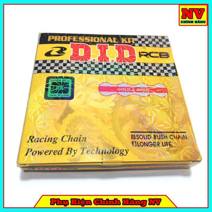 Bộ Nhông Sên Đĩa Vàng DID Cho Sirius FI, Wave, Dream, Exciter, Winner