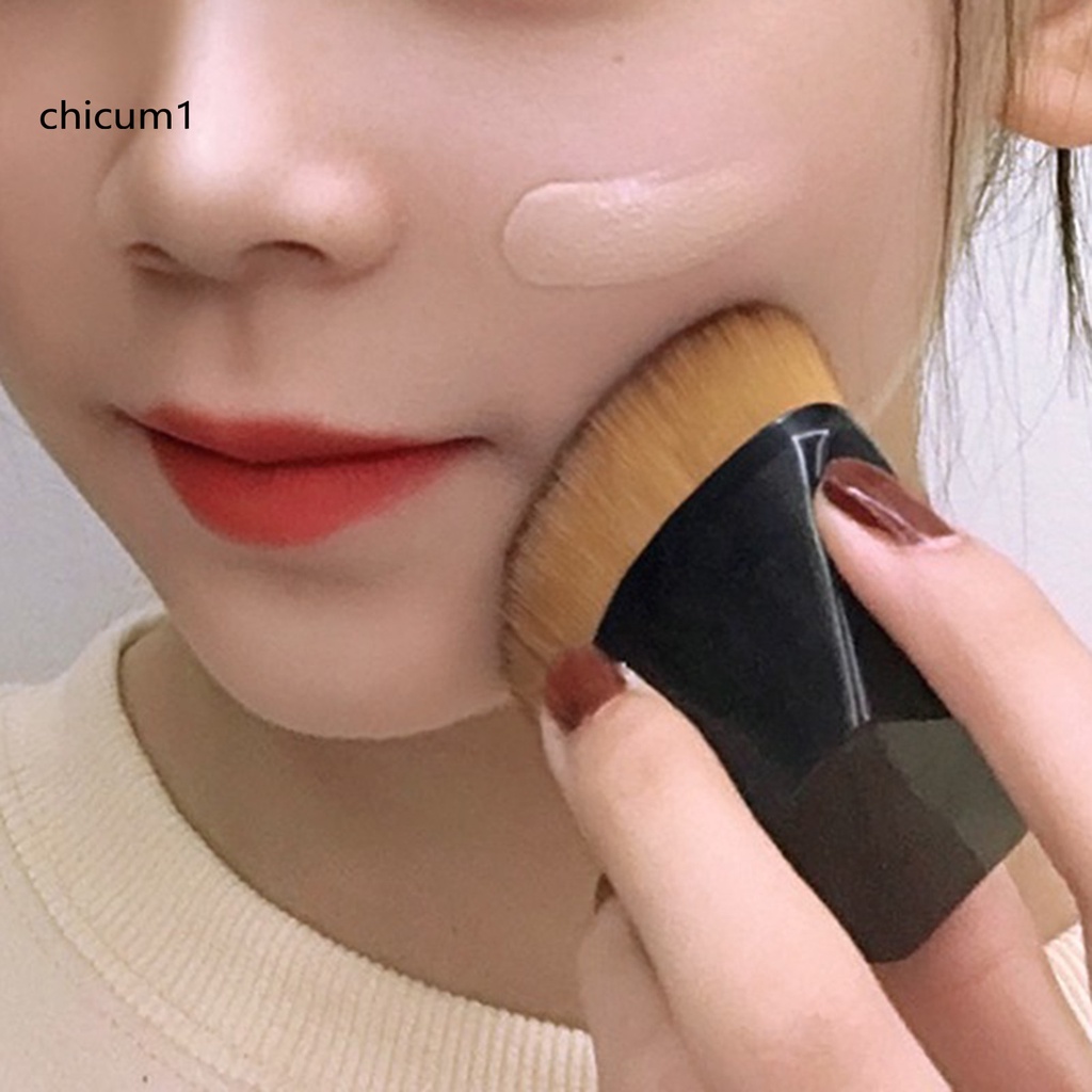 [Hàng mới về] Cọ trang điểm đầu dẹt thiết kế nhỏ gọn chất lượng cao tiện dụng