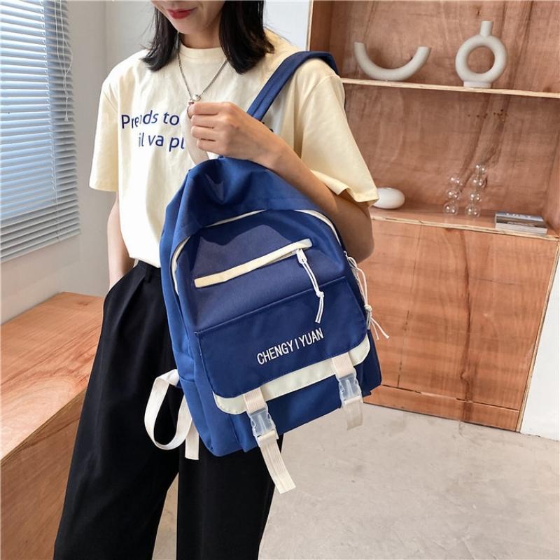 Balo nữ dễ thương đẹp đi học du lịch thời trang cá tính cute vải oxford OLUKA STORE  BL032