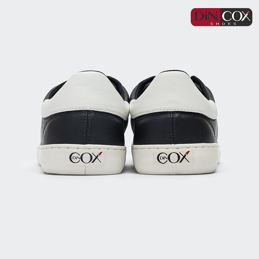 Giày Sneaker Da Nam DINCOX C13 Cách Điệu Sáng Tạo Black/White