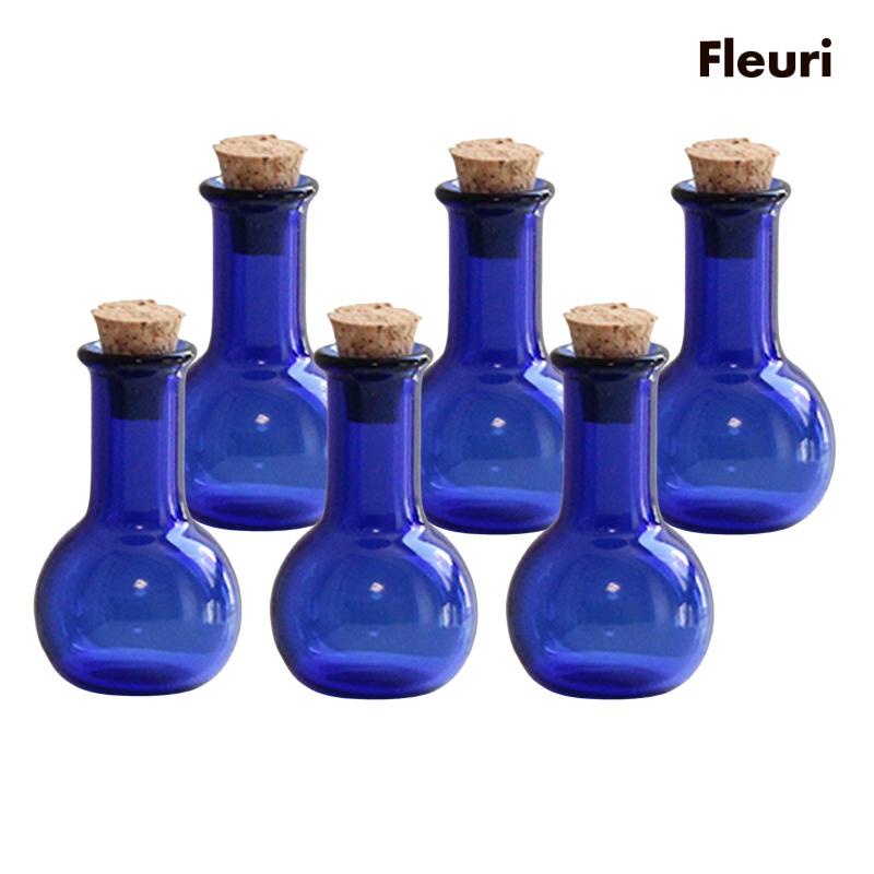 Set 6 Bình Thủy Tinh Mini Có Nút Bần Chặn