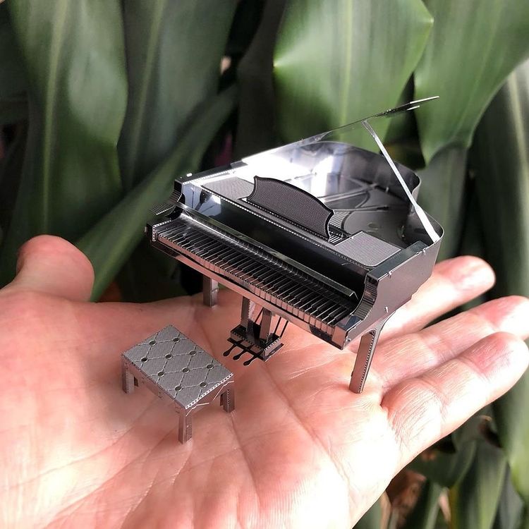 Mô Hình 3D Kim Loại Đàn Grand Piano