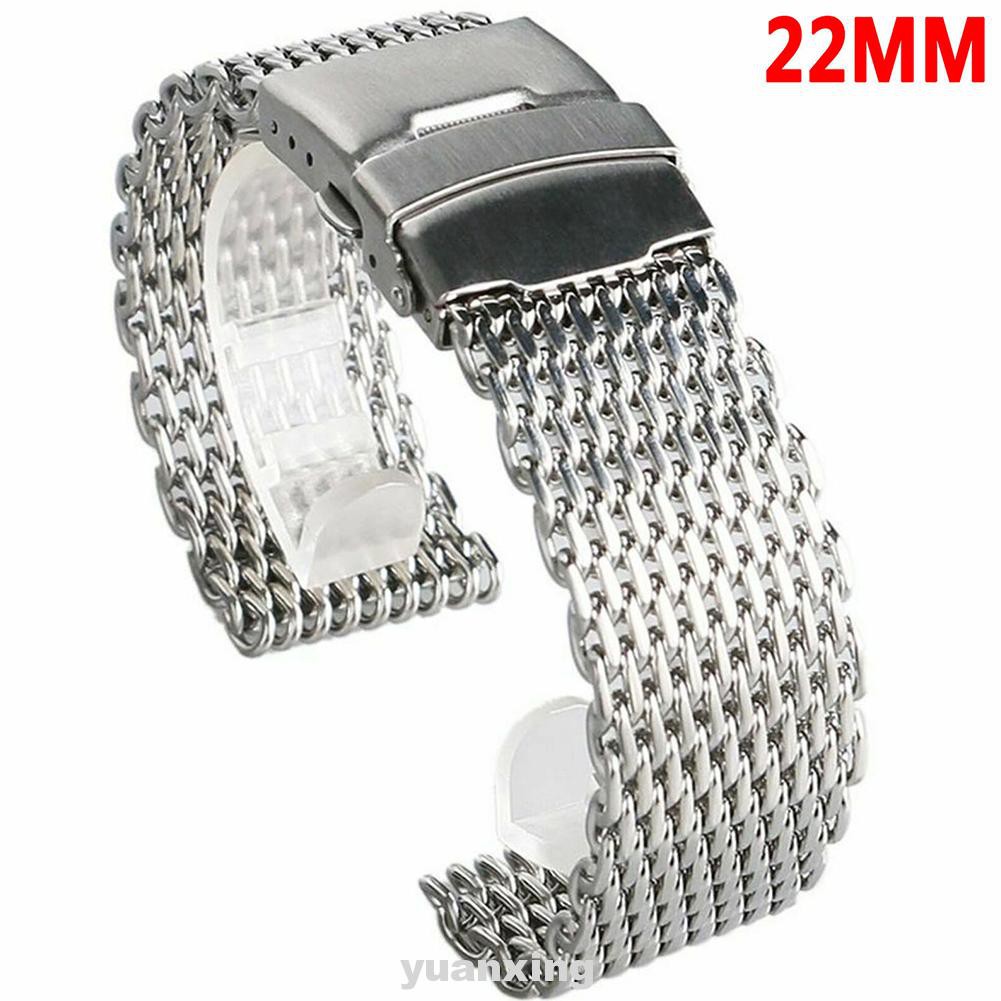 Adjustable Milanese Replacement Stainless Steel Wear Resistant Mesh Fashion Watch Strap