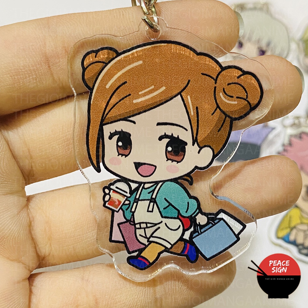 (Mica trong Acrylic) Móc khóa JUJUTSU KAISEN ver DẠO PHỐ Chú Thuật Hồi Chiến anime chibi xinh xắn dễ thương