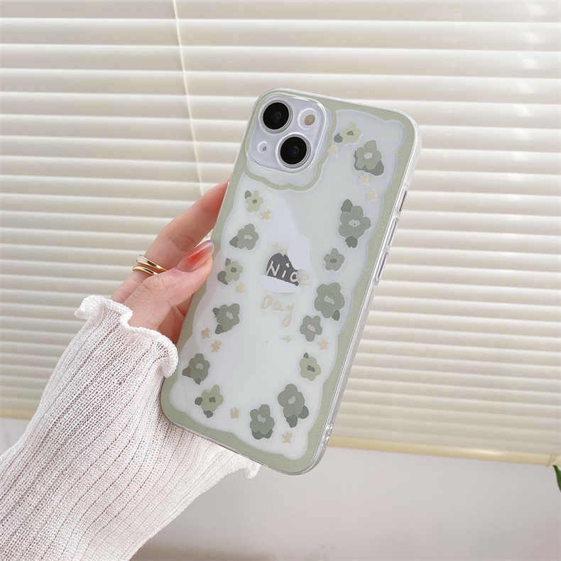 Realme C53 C55 C31 C35 C21 C15 C12 Narzo 20 30A 50A Prime C25 C25S C20 C11 2021 9 9i 9Pro+ 8 Pro Pro+ 5 5i 5s C2 C1 4G 5G Cute Angel Eyes Wavy Border Flowers Fine Hole Shockproof Soft Phone Case Cover STD 08