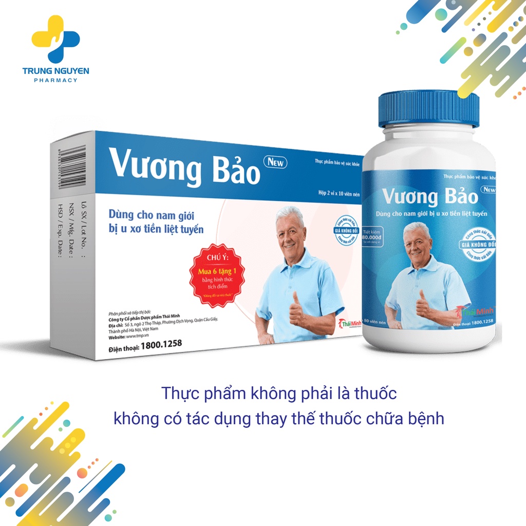 Vương bảo hộp 20 viên - Phì đại tuyến tiền liệt