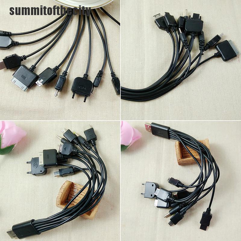 Dây cáp sạc usb đa năng 10 trong 1 dành cho Motorola / Samsung / LG