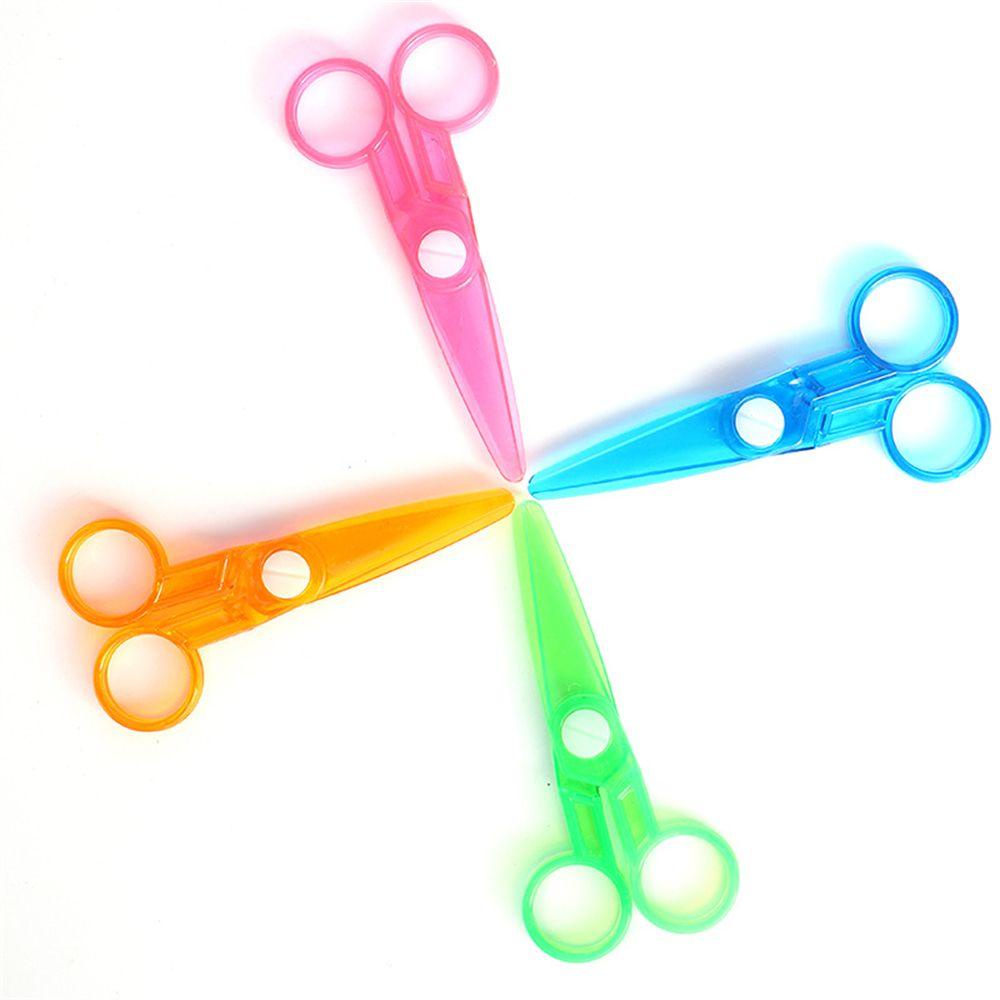 Kéo Cắt Phong Bì Đầu Tròn An Toàn Thiết Kế Đơn Giản Cho Trường Học