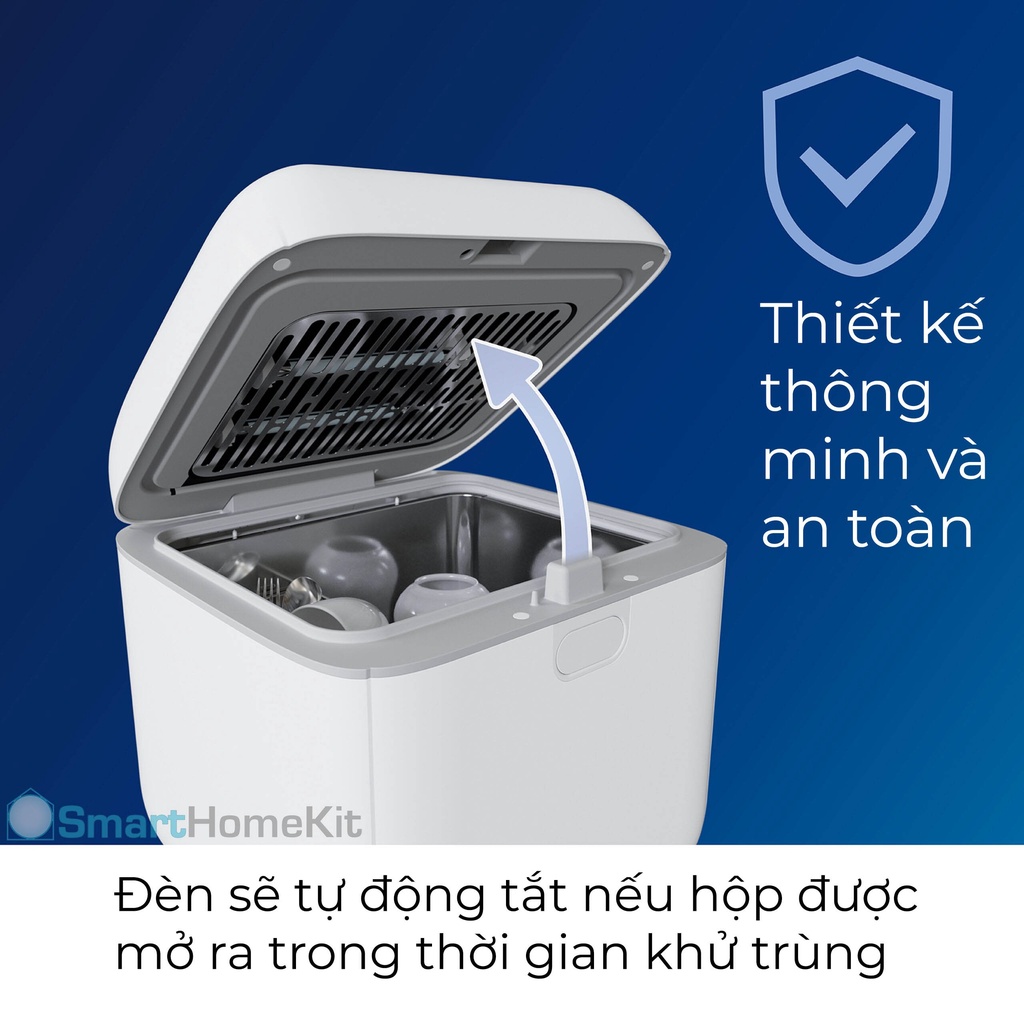 Hộp khử trùng Philips UV-C Disinfection Box 10L - diệt khuẩn nhanh an toàn tại nhà