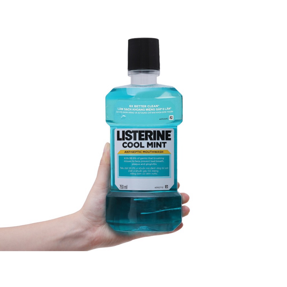 [Chính hãng] Nước Súc Miệng LISTERINE COOL MINT [Chai 250ml - 750ml] [Listerin]  Date mới