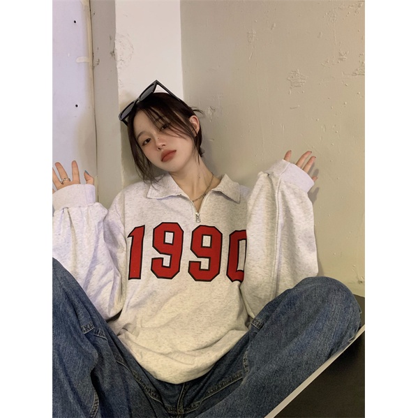 Áo Thun Tay Dài Cổ Polo In Chữ Thời Trang Dành Cho Nữ | BigBuy360 - bigbuy360.vn