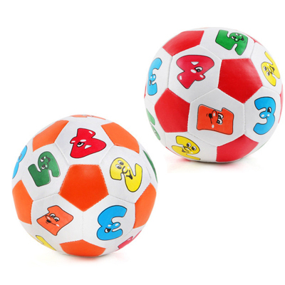 Bóng cao su trẻ em in số ngộ nghĩnh nhiều màu sắc phát triển thị giác và vận động cho bé (Giao màu ngẫu nhiên)