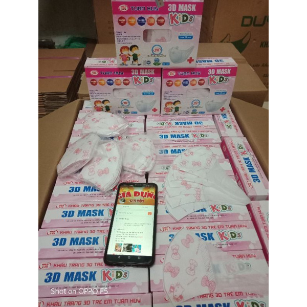 Hộp khẩu trang y tế 3d mask chính hãng Duy Quân công nghệ Nhật cho bé 50 cái