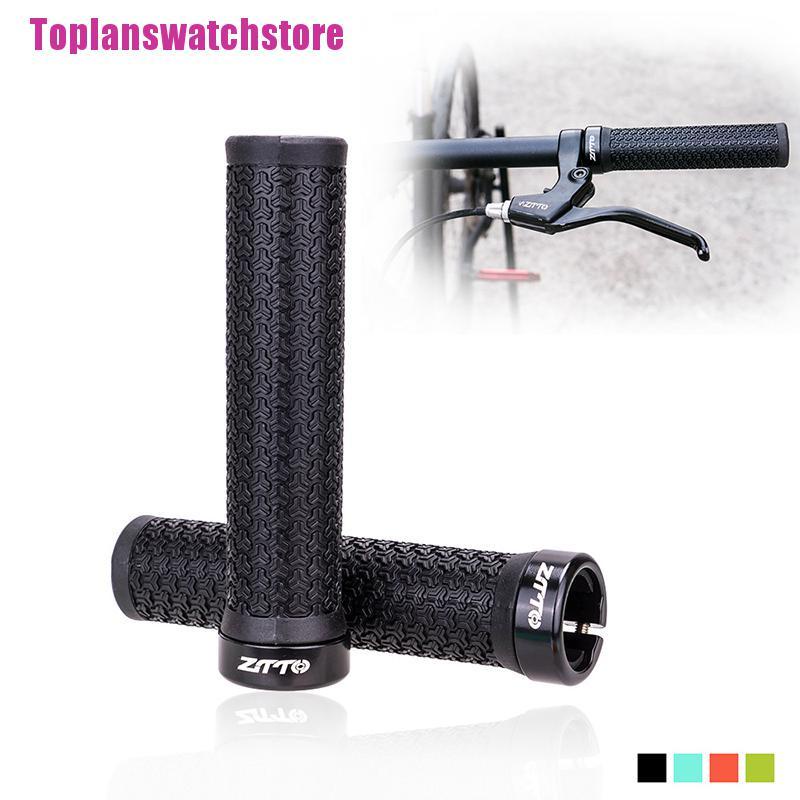 [Toplan] Mountain Bike Grips Anti-Slip Durable Shock-Proof Rubber Fixed Gear Handlebar