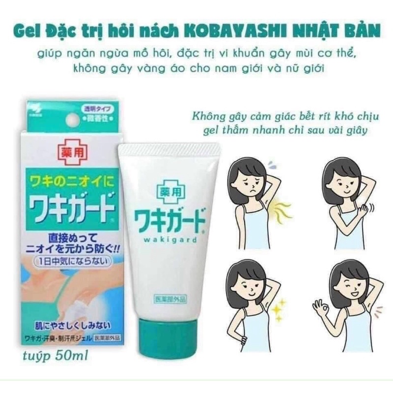 Lăn gel khử mùi nách Kobayashi Nhật Bản