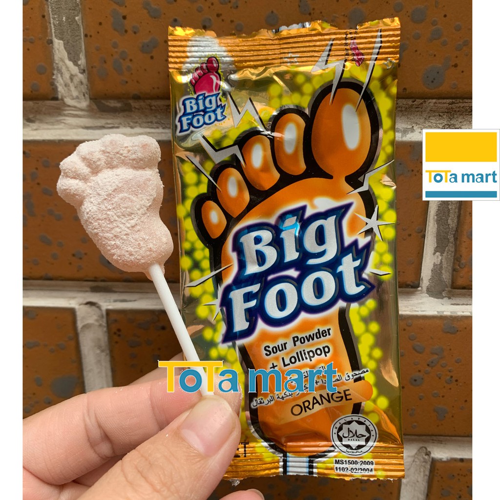 (hsd 04/2024) Kẹo mút bàn chân BIG FOOT Malaysia đủ gói lớn 360g, gói nhỏ 72g