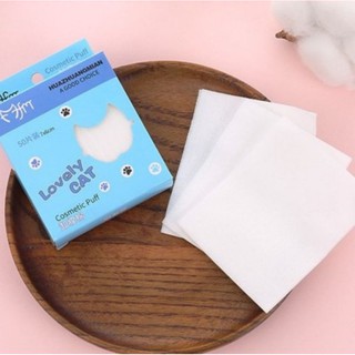 Hộp 50 miếng bông tẩy trang loại mỏng MFM Lovely Cat