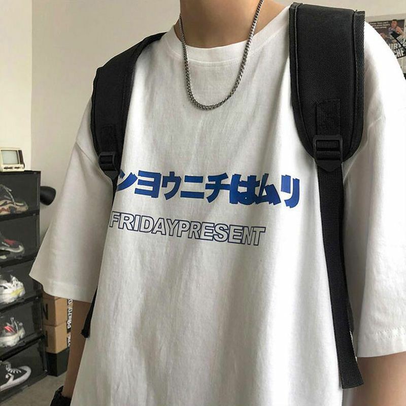100% cotton áo thun nam nữ form rộng cổ tròn unisex