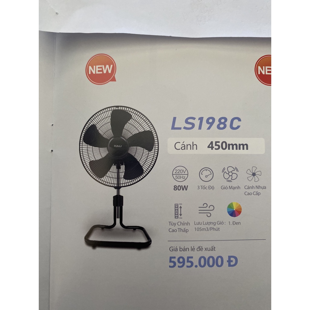 Quạt Sàn Công Nghiệp HALI LS198C