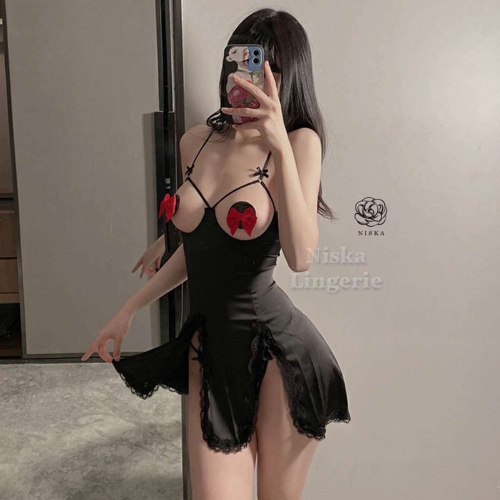 Đầm ngủ satin gợi cảm - Mã D269