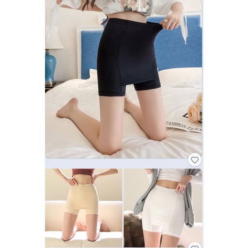 Quần Trong Váy,Quần An Toàn Mặc Không Lộ Đường Viền Giữ Form Váy - Cotton Co Giãn 4 Chiều QV
