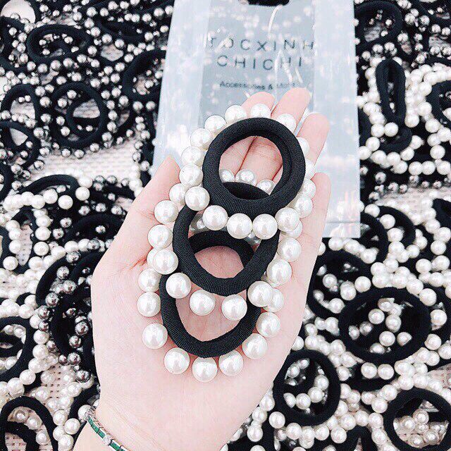 Dây Buộc tóc 16 hạt phong cách hàn quốc