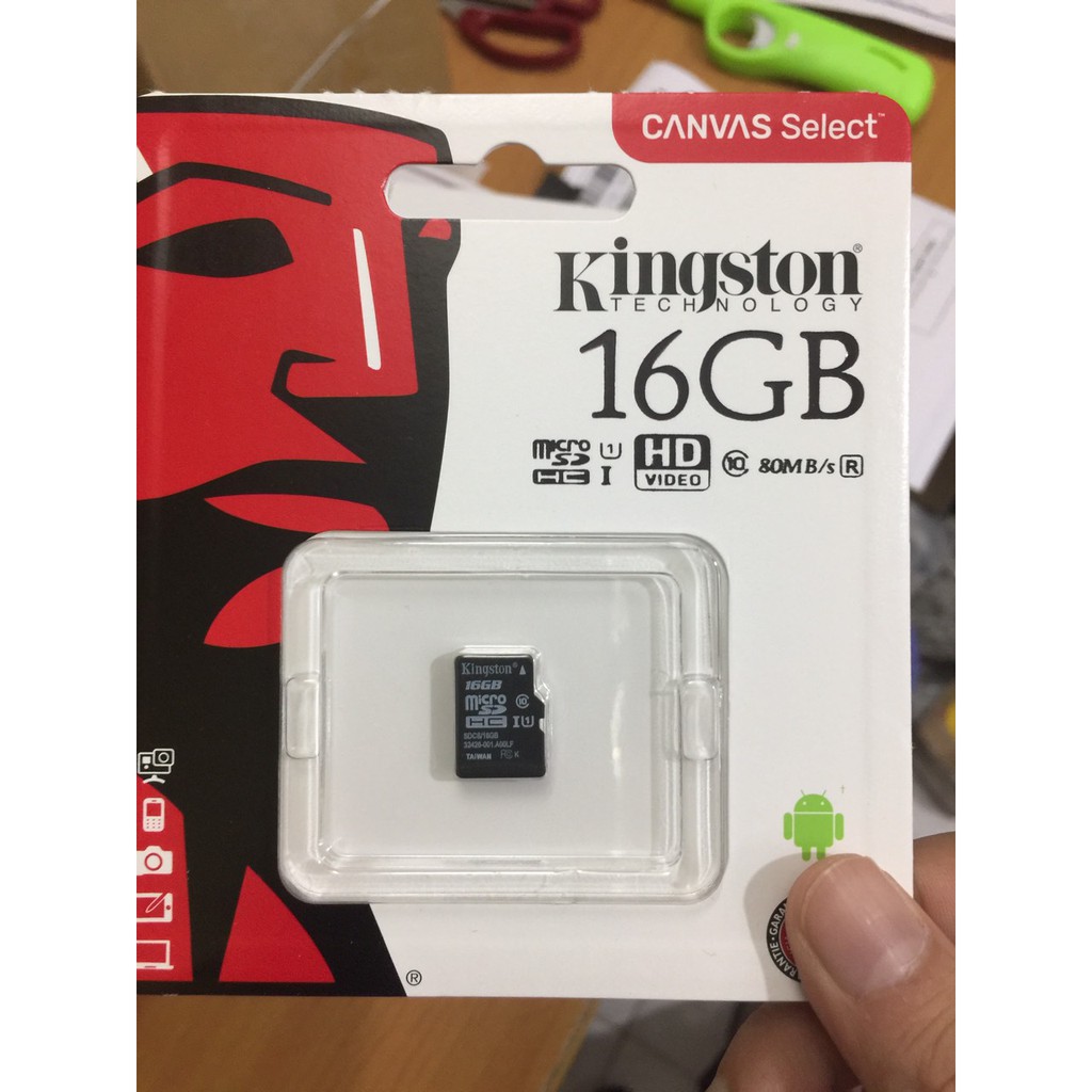 Thẻ Nhớ Micro SDHC KINGSTON 16Gb Class 10