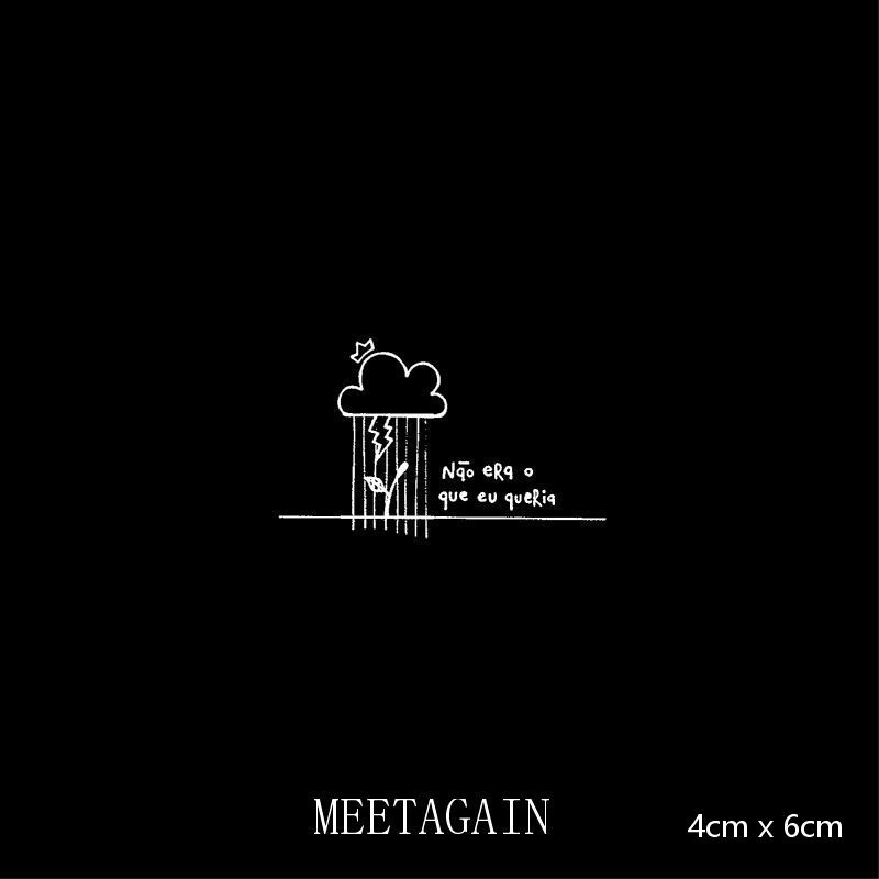 Hình xăm dán tạm thời không thấm nước 4cm x 6cm 15 ngày S-006
