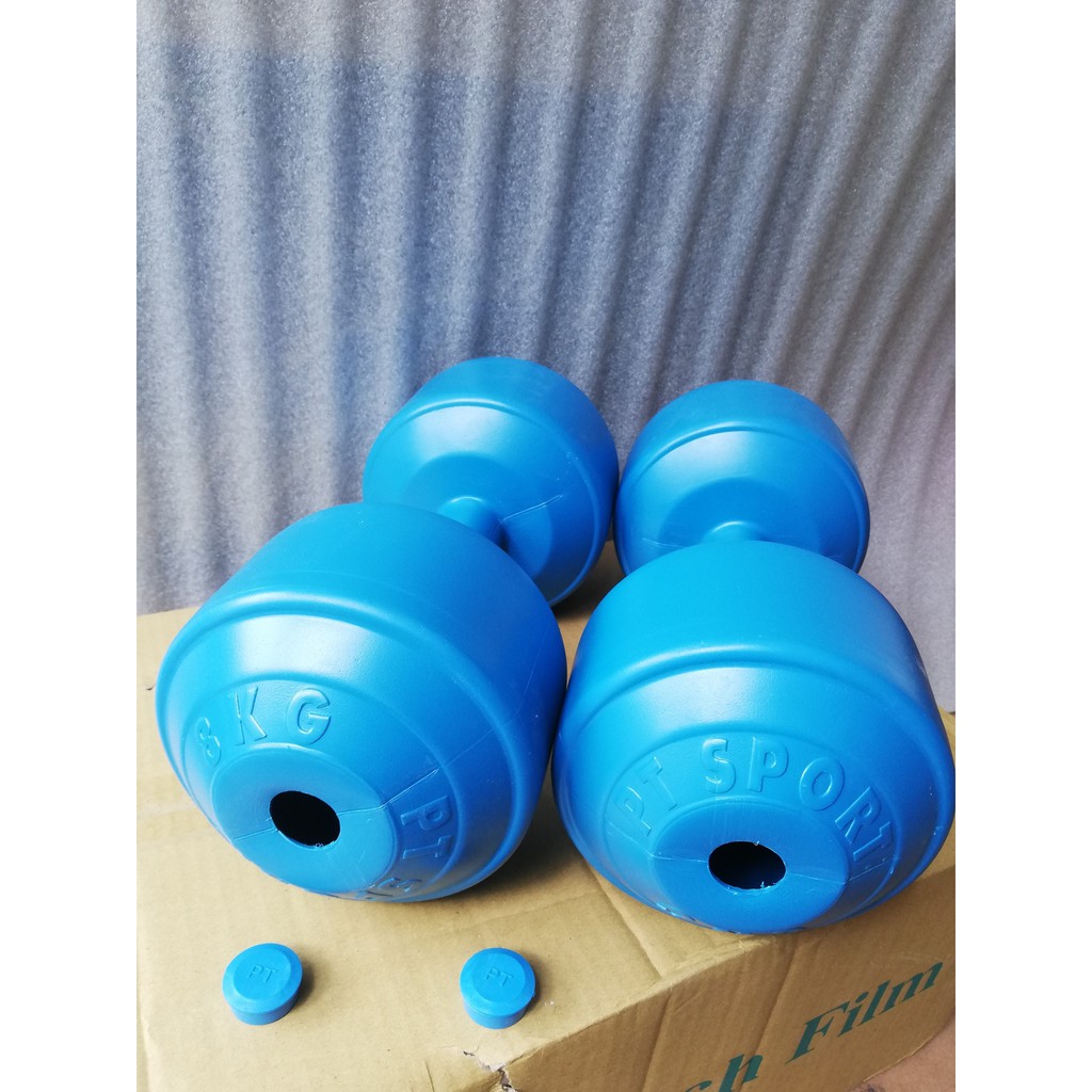 Bộ 2 cái vỏ tạ tay nhựa 8kg phucthanhsport