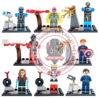 Xếp hình Minifigures SY 275 Marvel Age of Ultron mô hình nhân vật siêu anh hùng ironman Legion vision captain maria hill