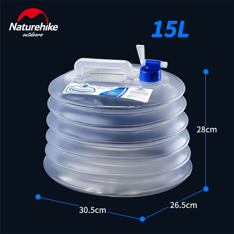 Thùng Đựng Nước Naturehike NH14S002-T Có Thể Gấp Gọn Làm Bằng Nhựa PE Dành Cho Các Hoạt Động Ngoài Trời
