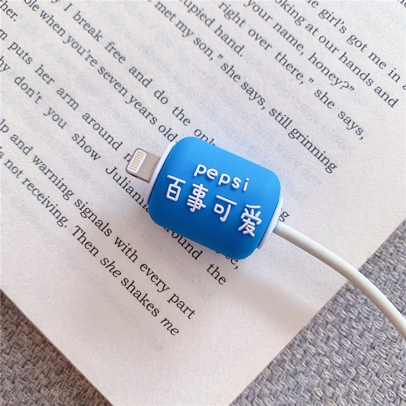 Vỏ bọc bảo vệ dây cáp sạc USB họa tiết hoạt hình đáng yêu