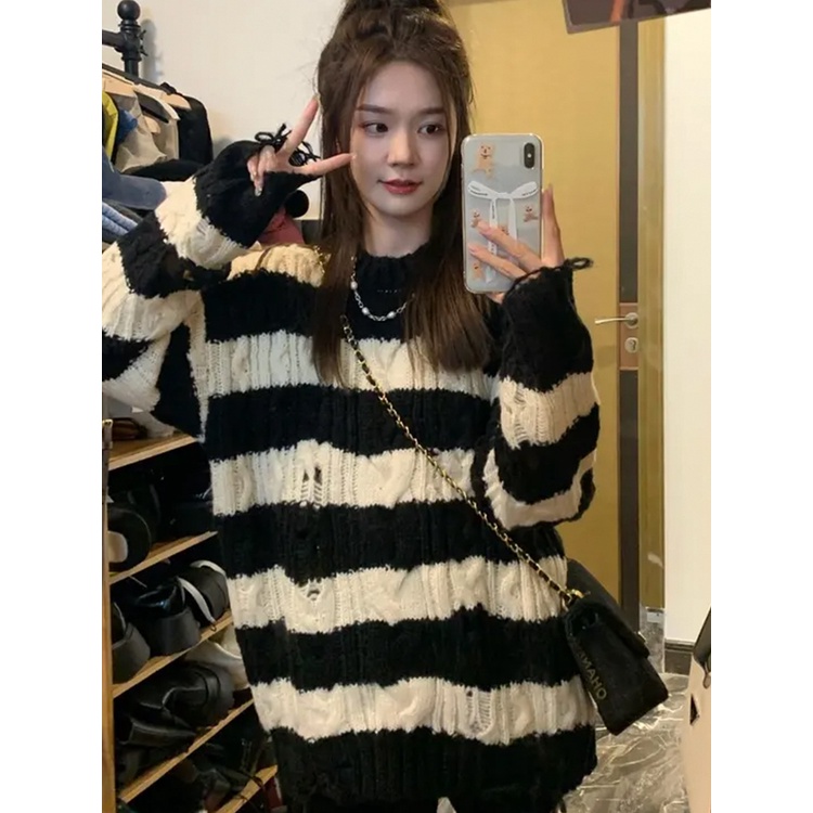 Áo Sweater Dài Tay Thiết Kế Mới Thời Trang Mùa Thu Dành Cho Nữ