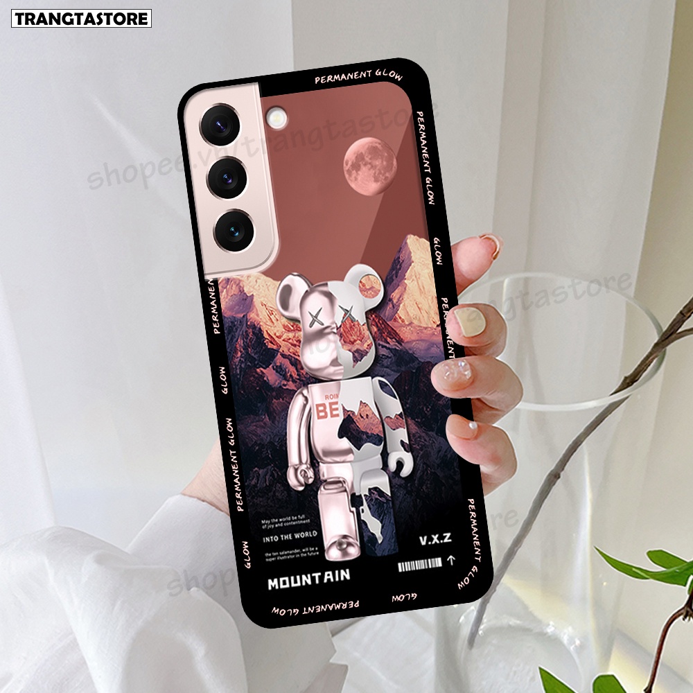 Ốp lưng Samsung S22 5G / S22 Plus 5G / S22+ 5G / S22 Ultra 5G in hình gấu Bearbrick,Mountain,xanh,đen,đỏ giá rẻ