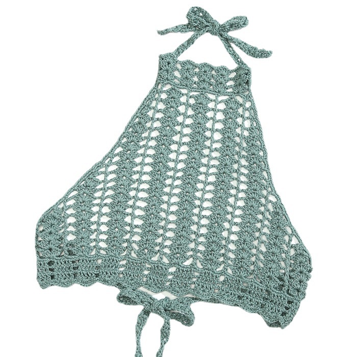 Áo tank top WEANIA dệt kim chất cotton thiết kế xuyên thấu quyến rũ