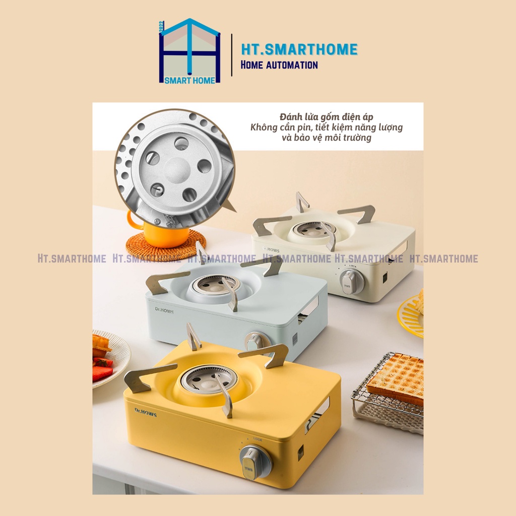 Bếp gas Mini Cassette Dr.Hows - Nhỏ gọn & di động - Lõi hợp kim - Tiết kiệm năng lượng