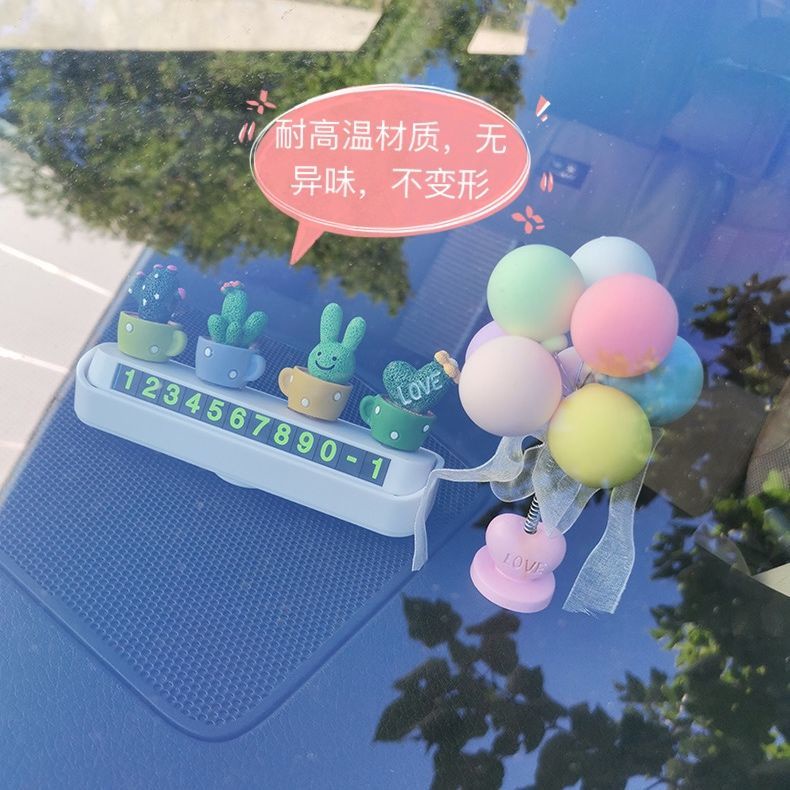 Thẻ Đánh Dấu Cột Mốc Hình Hoạt Hình Dễ Thương Cho Xe Hơi