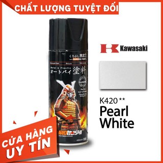 Sơn samurai kurobushi kawasaki màu trắng ngọc trai