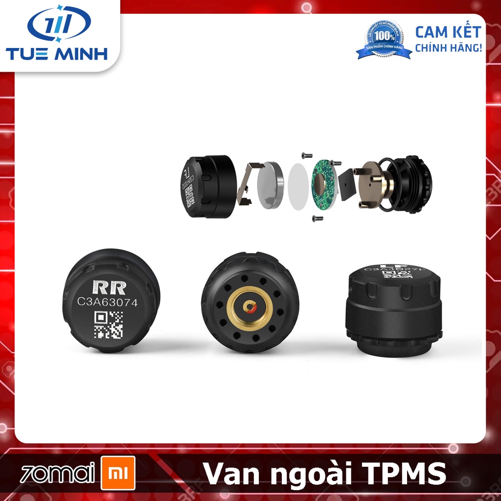 Van ngoài cảm biến áp suất lốp 70mai External TPMS Sensor dùng cho Camera hành trình M500