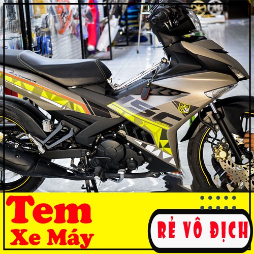 Tem Xe Exciter 150 Y15zr 🍀 FREESHIP 🍀 Vàng Xám Đẹp Nhất