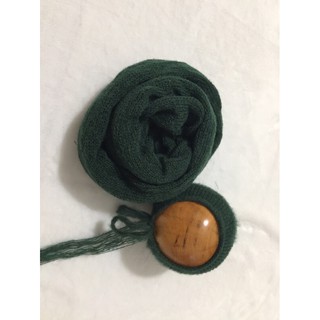 Combo khăn quấn và nón newborn