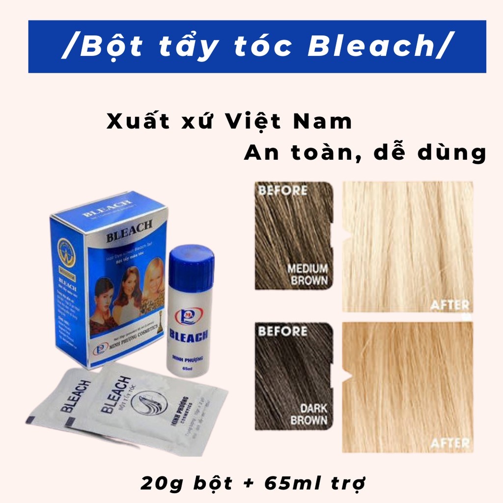 Thuốc TẨY TÓC NACO/ TẨY BLEACH (kèm gang tay) 65ml/hộp