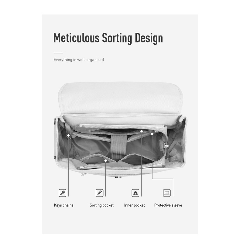 MAH YOUNG Ba lô máy tính xách tay phong cách Hàn Quốc cổ điển trẻ trung Túi đi học chống thấm nước giải trí - Nhỏ