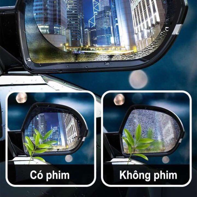 Miếng Dán Nano Baseus Chống Bám Nước Kính Chiếu Hậu Ô Tô Xe Hơi Rainproof Film For Car