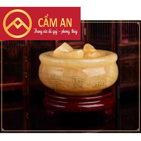 BÁT TỤ BẢO ĐÁ NGỌC HOÀNG LONG TỰ NHIÊN - CẦU TÀI LỘC - PHONG THỦY CẨM AN