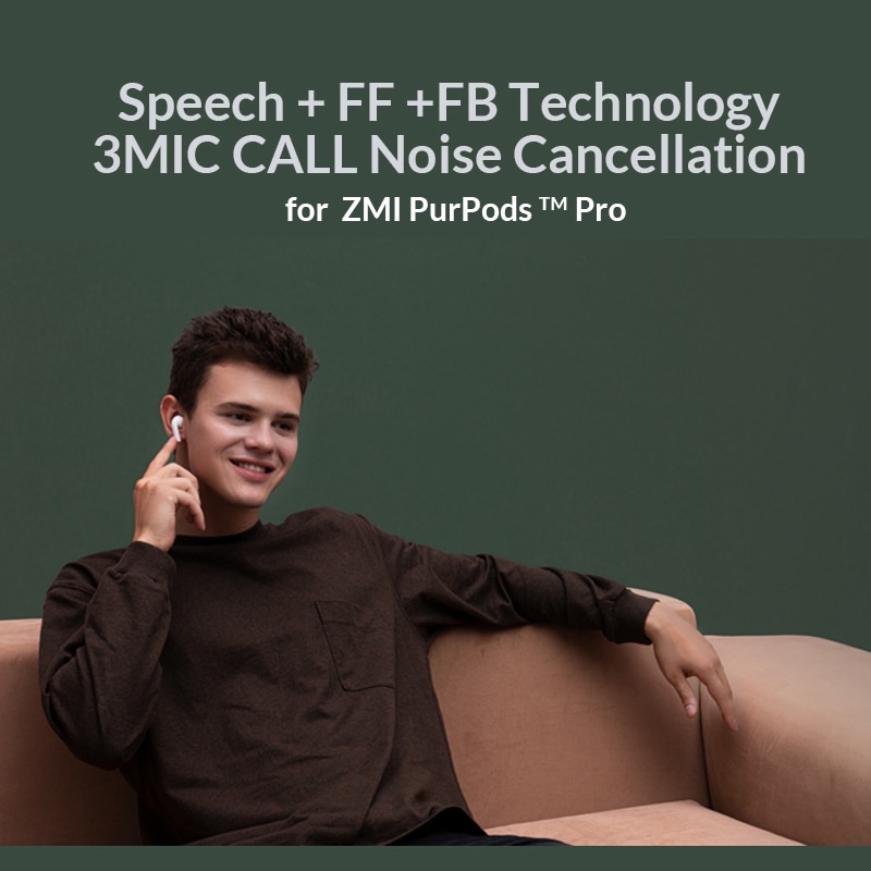 Tai Nghe Nhét Tai Không Dây bluetooth 5.2 xiaomi zmi purpods pro Chống Ồn Chống Nước 3mic
